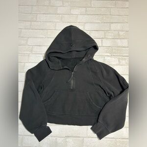 Lululemon Cropped oversized Scuba Black Hoodie